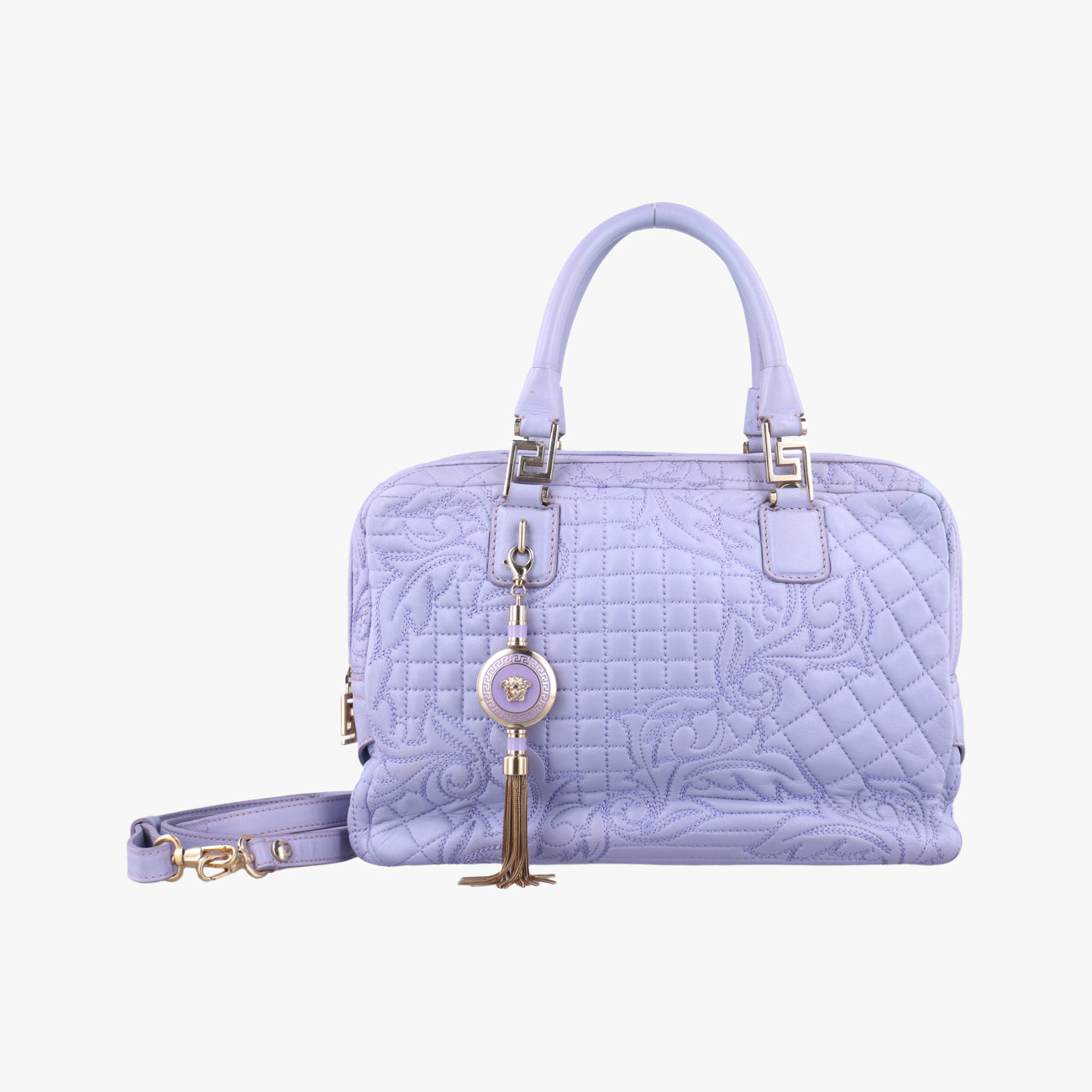 Medusa Demetra Vanitas Satchel Purple Leather メデューサ デメテル バニティ サッチェル パープル レザー