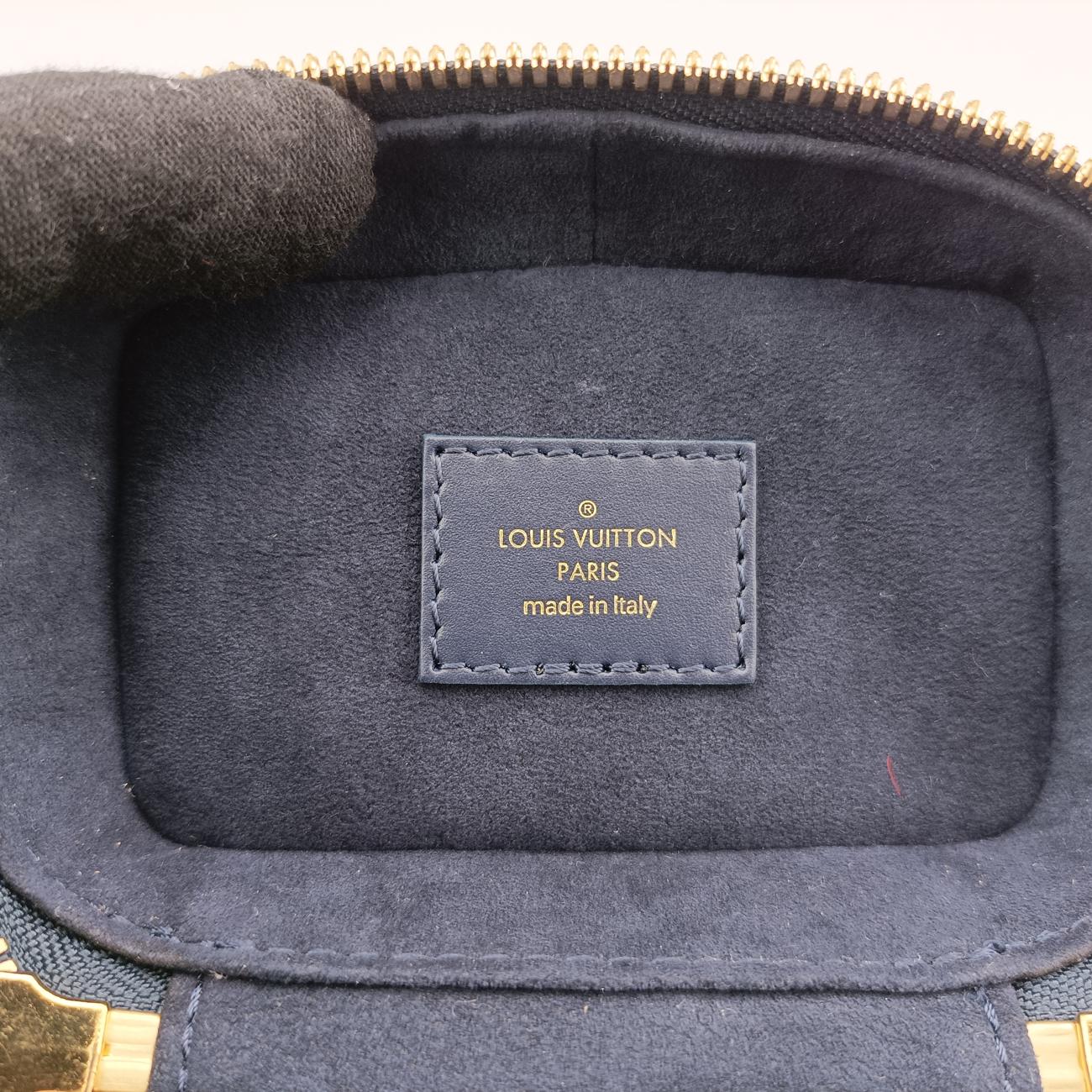 Micro Vanity Navy x Gray MONOGRAM JACQUARD DENIM M82467 ICチップマイクロ バニティ ネイビー×グレー モノグラム ジャカード デニム M82467 ICチップ