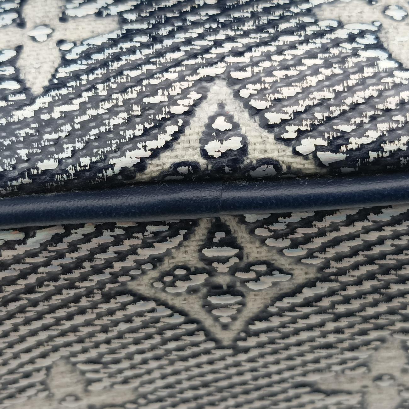 Micro Vanity Navy x Gray MONOGRAM JACQUARD DENIM M82467 ICチップマイクロ バニティ ネイビー×グレー モノグラム ジャカード デニム M82467 ICチップ