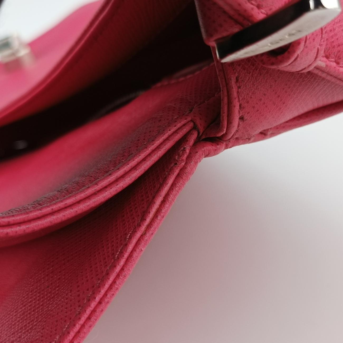 Double Turnlock Pink SAFFIANO Leather BR5083 231ダブル ターンロック ピンク サフィアーノレザー BR5083 231