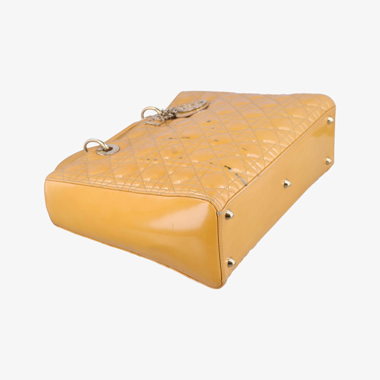 Lady Dior Beige Patent 16-BO-0191 Bレディディオール ラージ ベージュ パテント 16-BO-0191 B