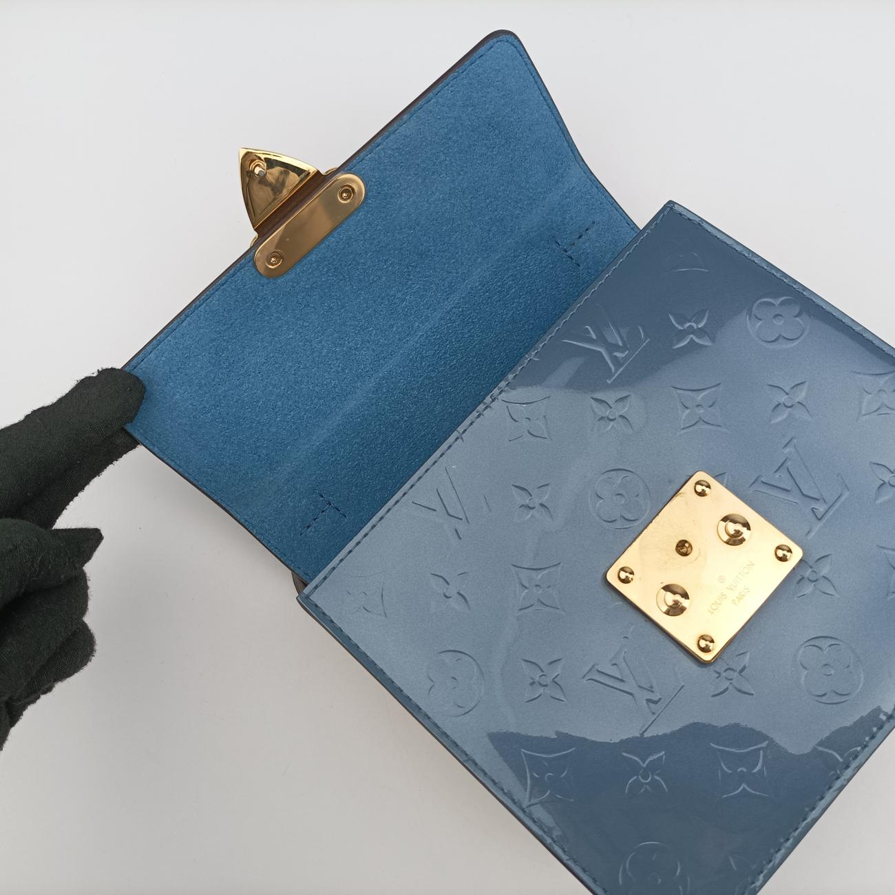 Spring Street PM Blue x Brown Vernis M91029 NZ4188スプリングストリートPM ブルー×ブラウン ヴェルニ M91029 NZ4188