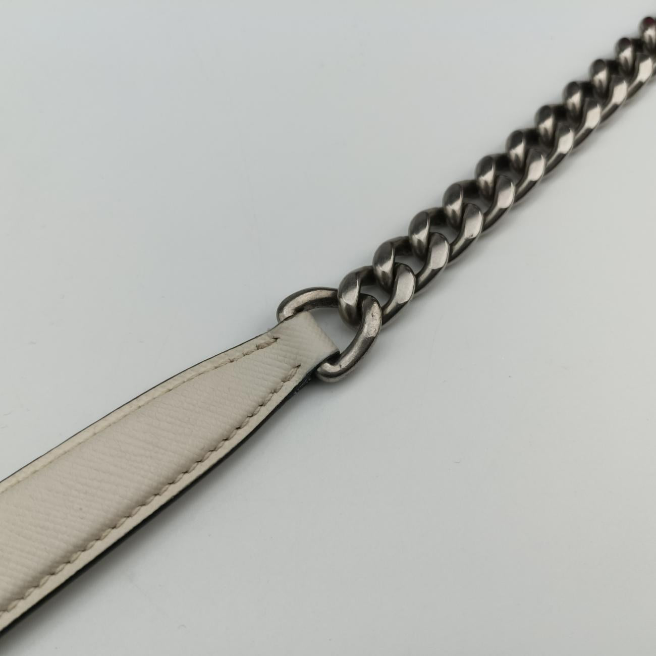 Sidonie White SAFFIANO Leather 1BD219 25 Mシドニー ホワイト サフィアーノレザー 1BD219 25 M