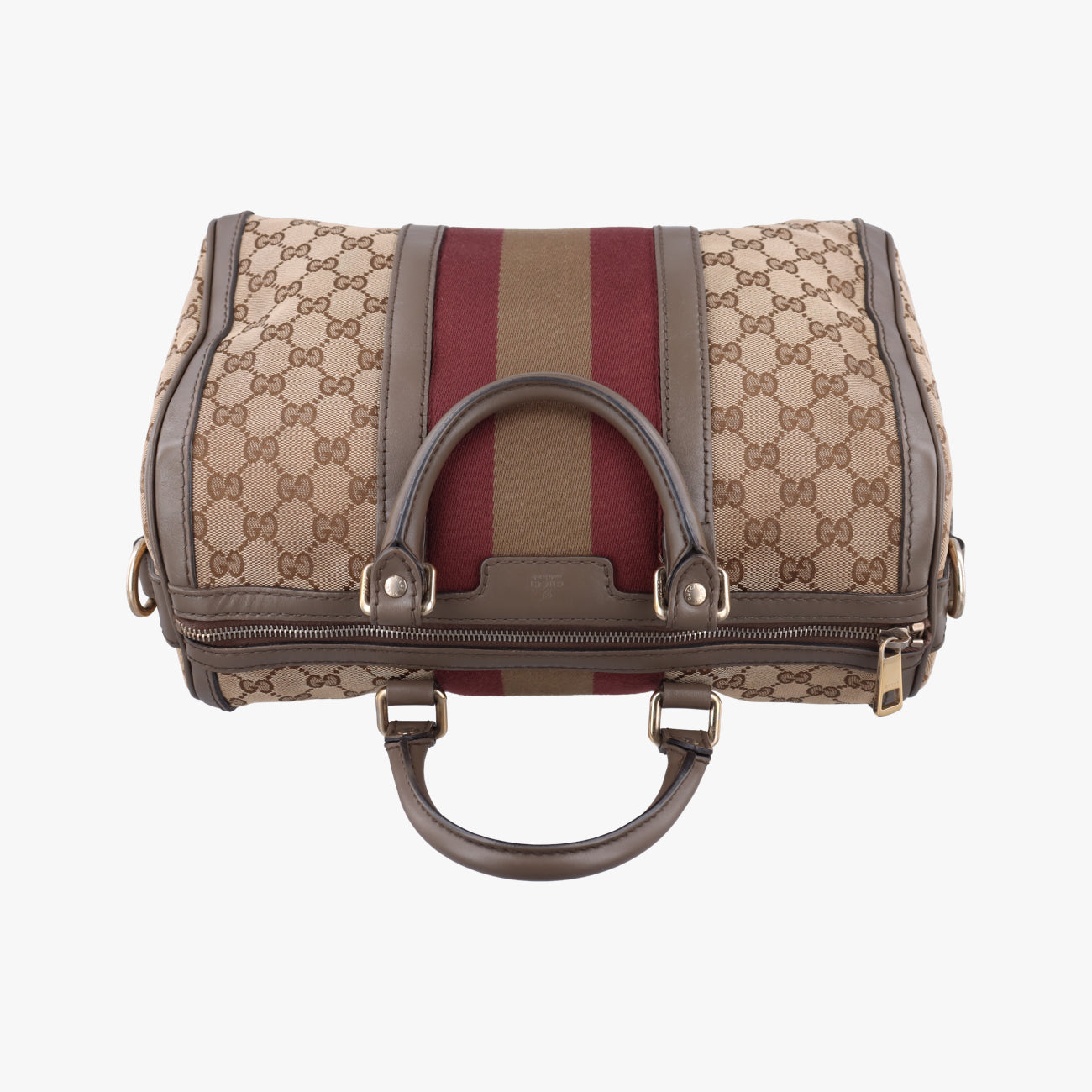 Sherry Line Beige×Burgundy canvas×Leather 247205 D016640384シェリーライン ベージュ×ワインレッド キャンバス×レザー 247205 D016640384