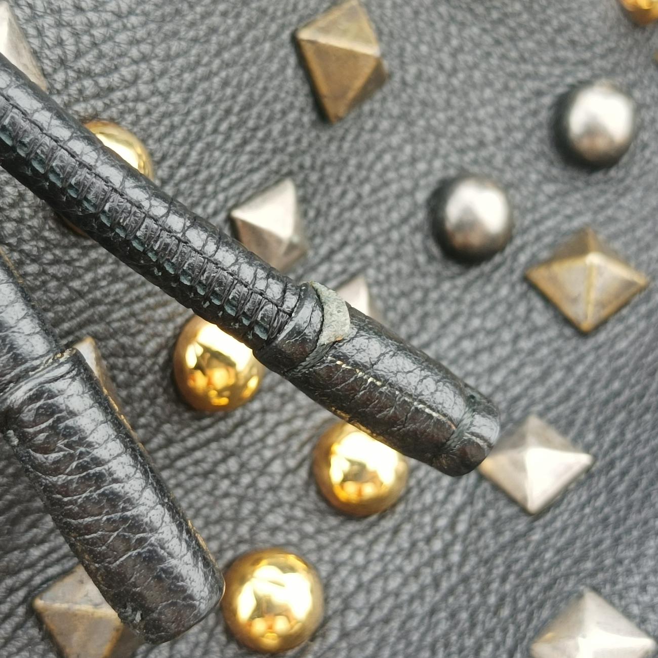 studs Black leather 60スタッズ ブラック レザー 60