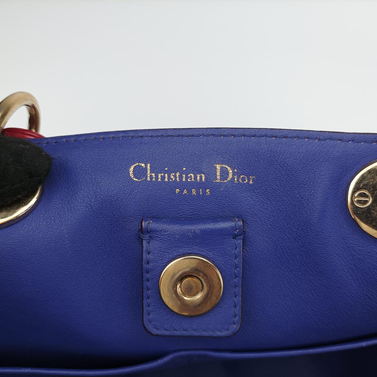 Diorissimo Beige×Red Leather 09-MA-0172ディオリッシモ ベージュ×レッド レザー 09-MA-0172