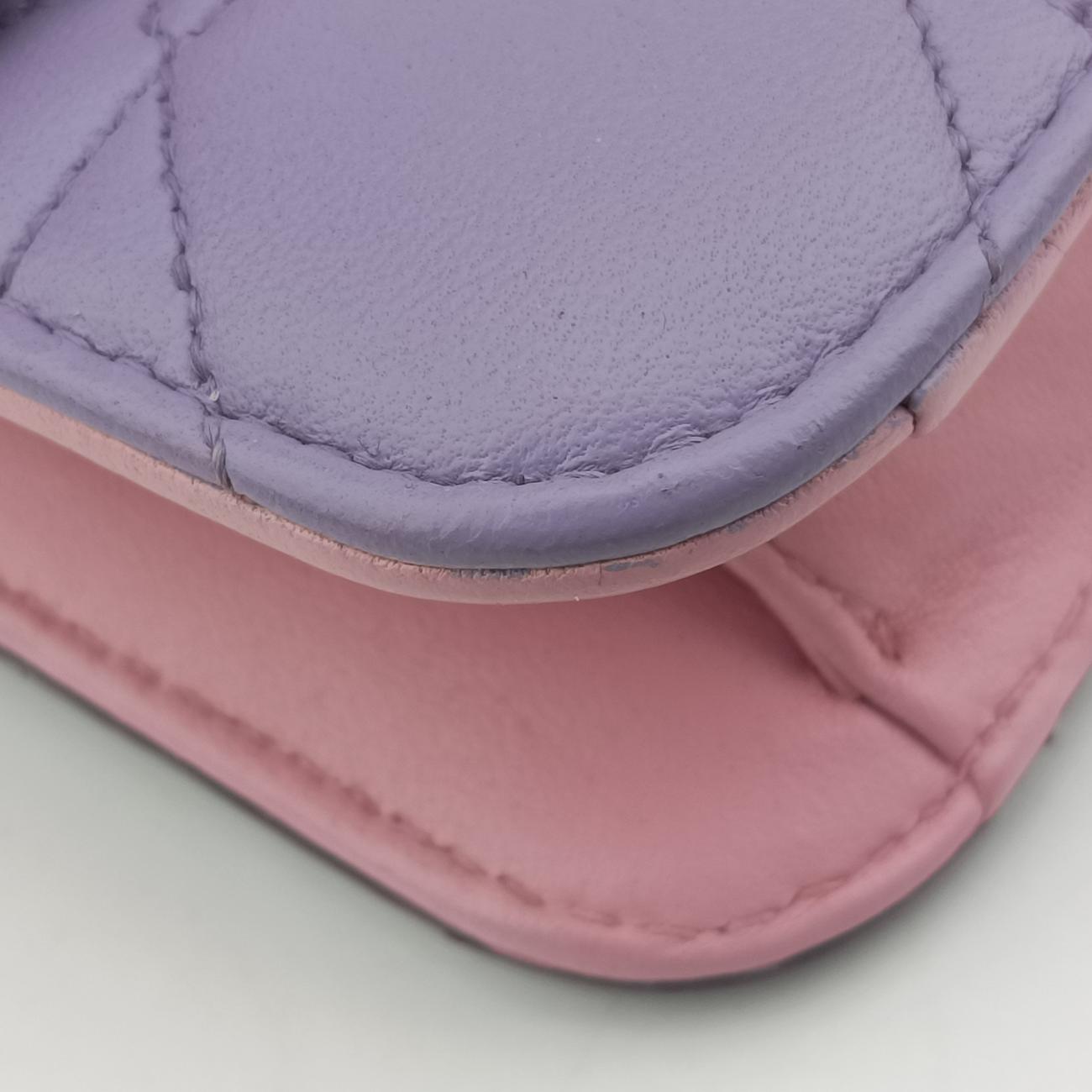 Cannage New Lock Purple x Light Purple lambskin 12-MA-0175カナージュ ニューロック パープル×ライトパープル ラムスキン 12-MA-0175