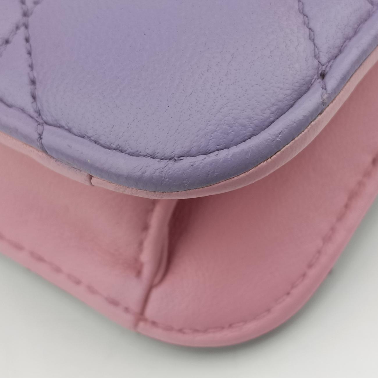 Cannage New Lock Purple x Light Purple lambskin 12-MA-0175カナージュ ニューロック パープル×ライトパープル ラムスキン 12-MA-0175