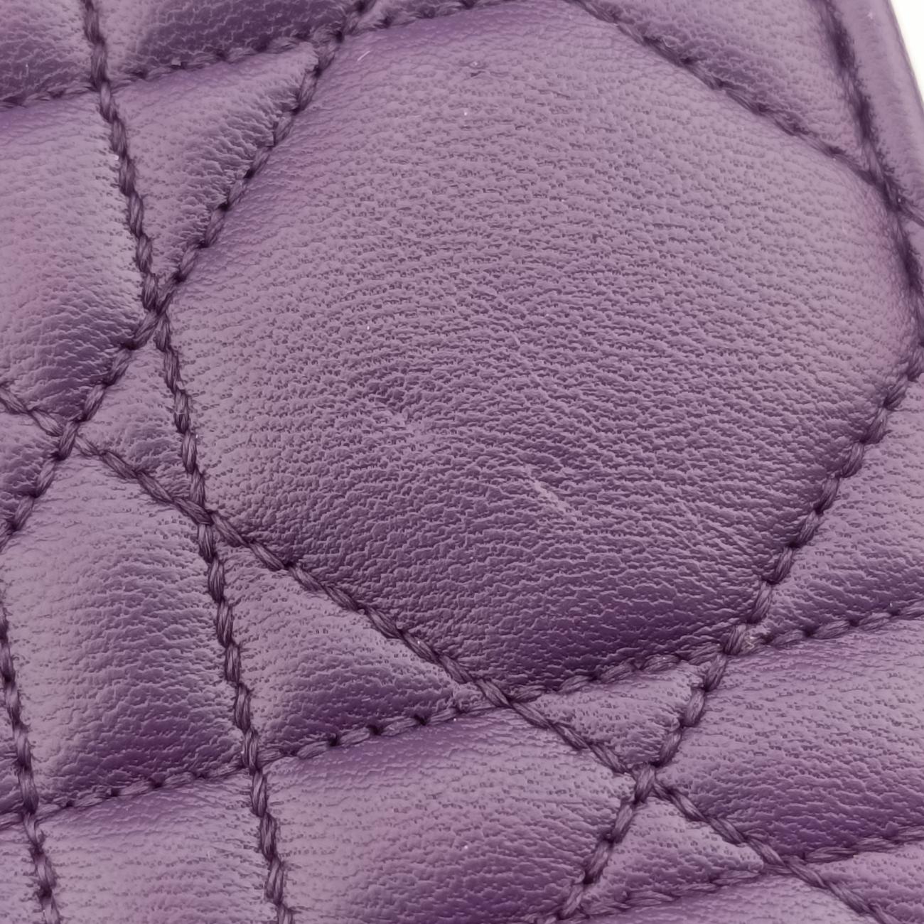 Cannage New Lock Purple x Light Purple lambskin 12-MA-0175カナージュ ニューロック パープル×ライトパープル ラムスキン 12-MA-0175
