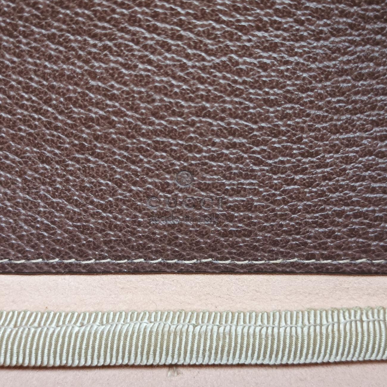 Ophidia Brown×green×red PVC coated canvas x leather 519308 オフィディア ブラウン×グリーン×レッド PVCコーティングキャンバス×レザー 519308