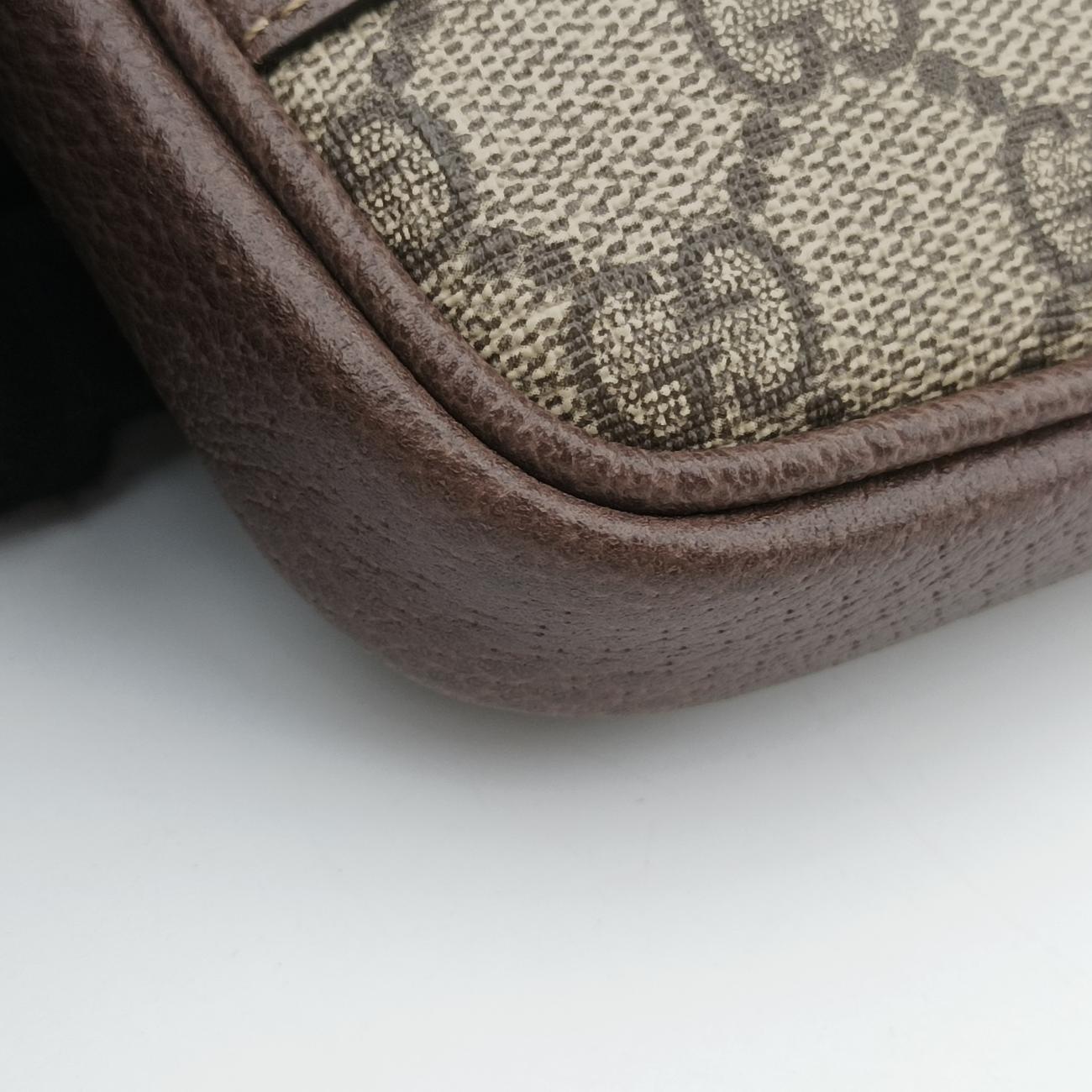 Ophidia Brown×green×red PVC coated canvas x leather 519308 オフィディア ブラウン×グリーン×レッド PVCコーティングキャンバス×レザー 519308