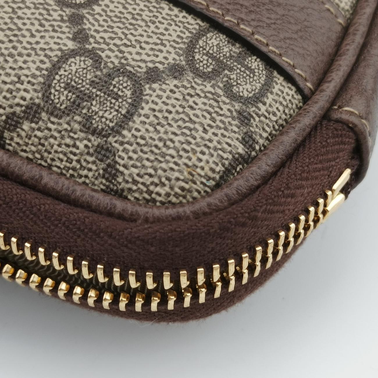 Ophidia Brown×green×red PVC coated canvas x leather 519308 オフィディア ブラウン×グリーン×レッド PVCコーティングキャンバス×レザー 519308