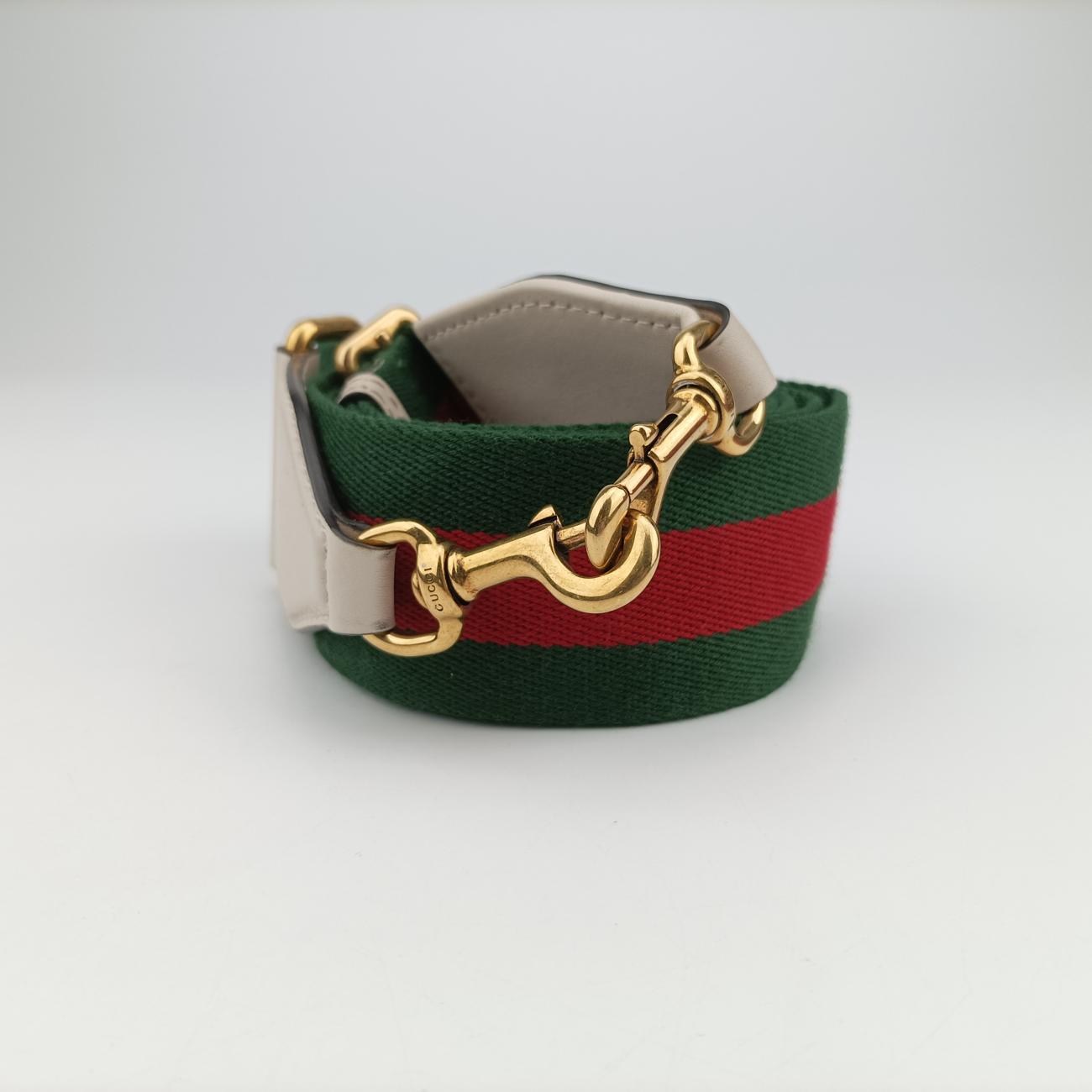 Ophidia White×Black×Red Leather 715666 E038701950オフィディア ホワイト×ブラック×レッド レザー 715666 E038701950