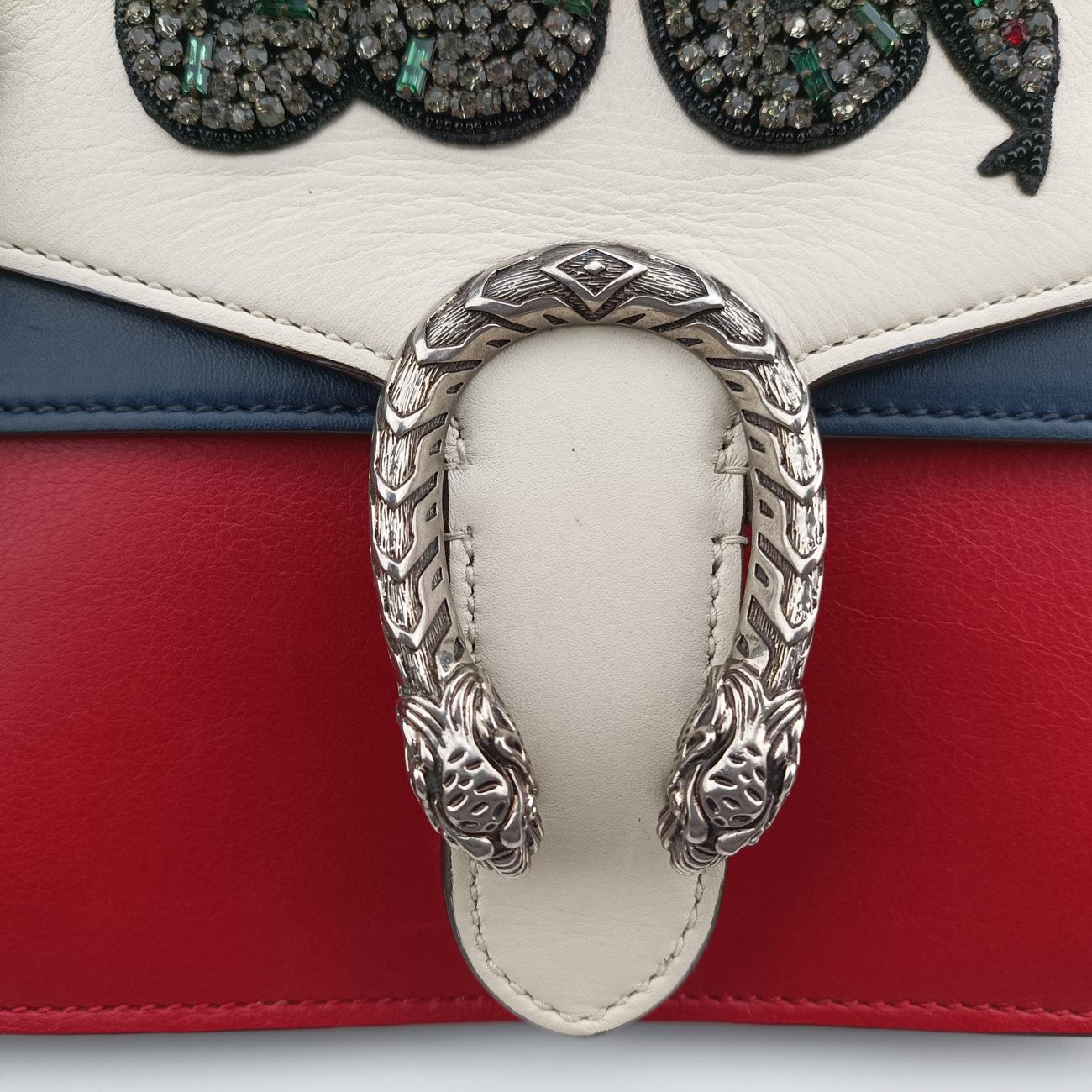 Dionysus Ivory x Red x Navy×Multicolour Leather 421970 I021203688ディオニュソス アイボリー×レッド×ネイビー×マルチカラー レザー 421970 I021203688