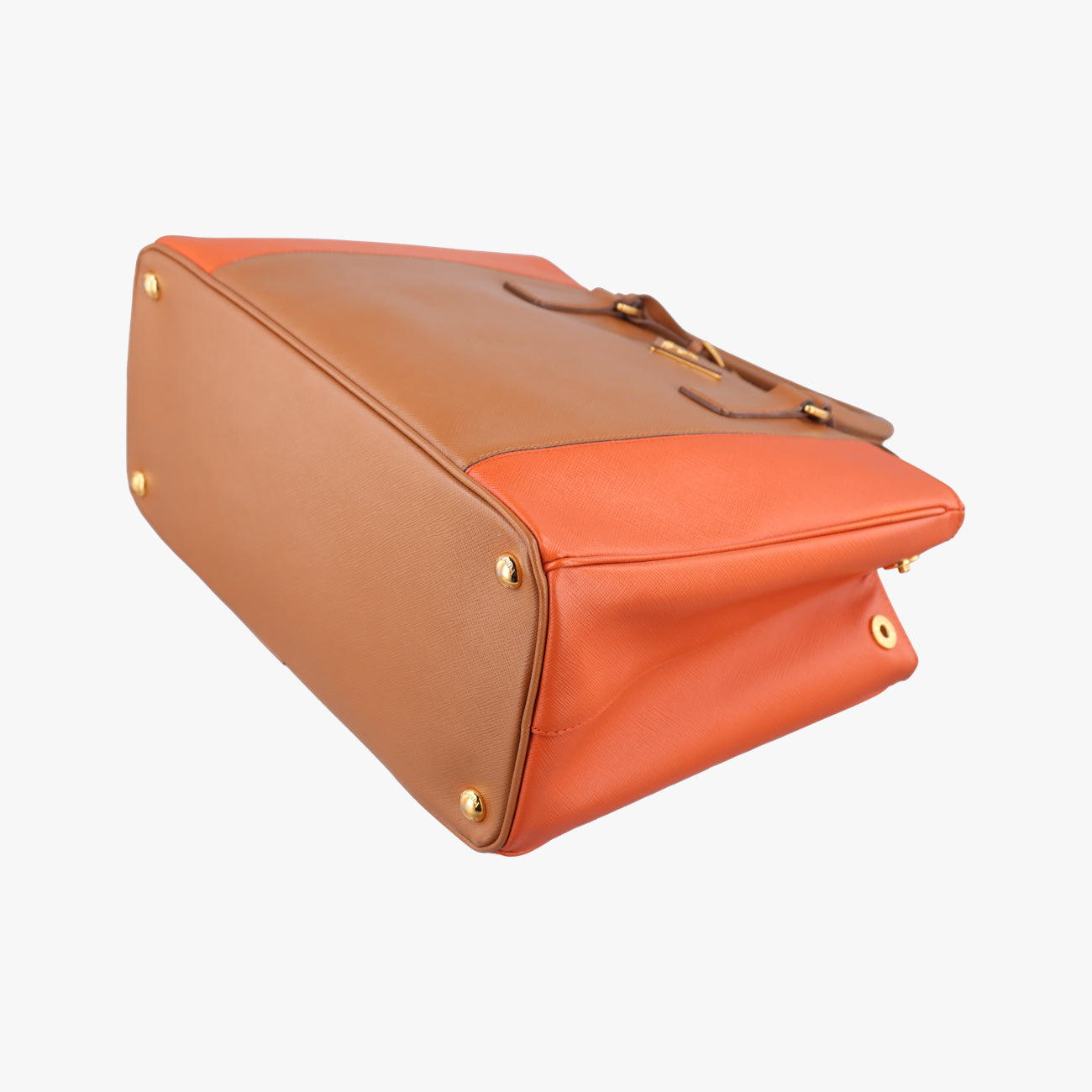 Galleria beige×orange SAFFIANO Leather B2274C 25ガレリア ベージュ×オレンジ サフィアーノレザー B2274C 25