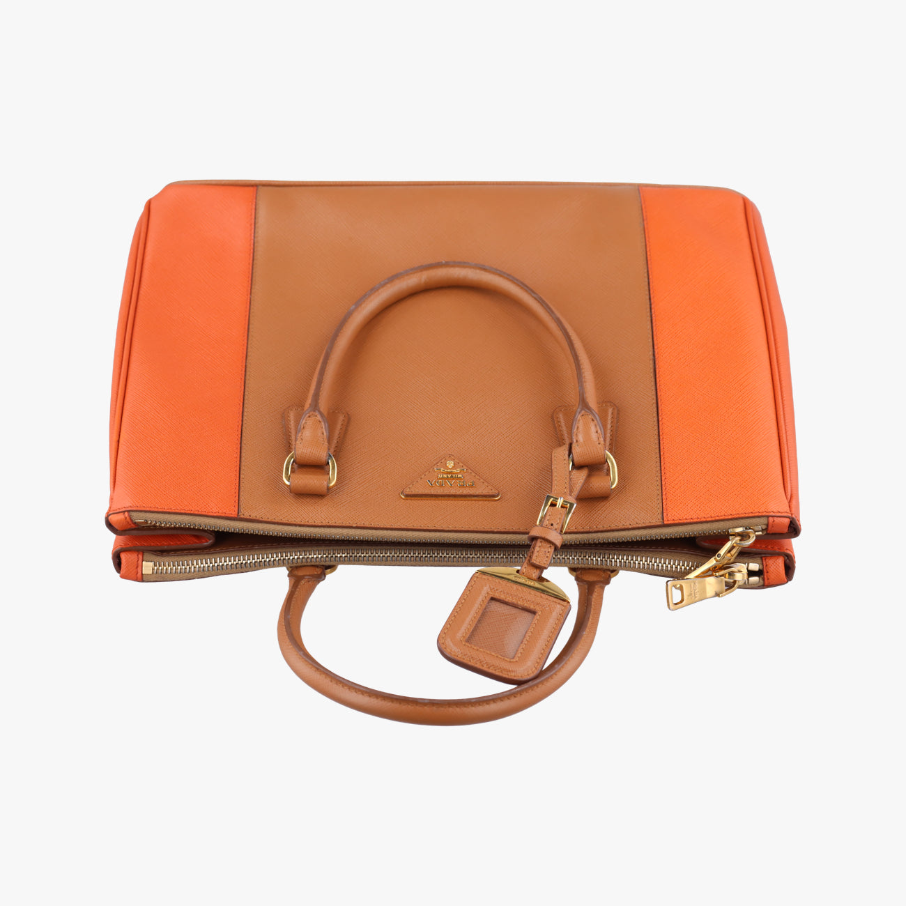 Galleria beige×orange SAFFIANO Leather B2274C 25ガレリア ベージュ×オレンジ サフィアーノレザー B2274C 25