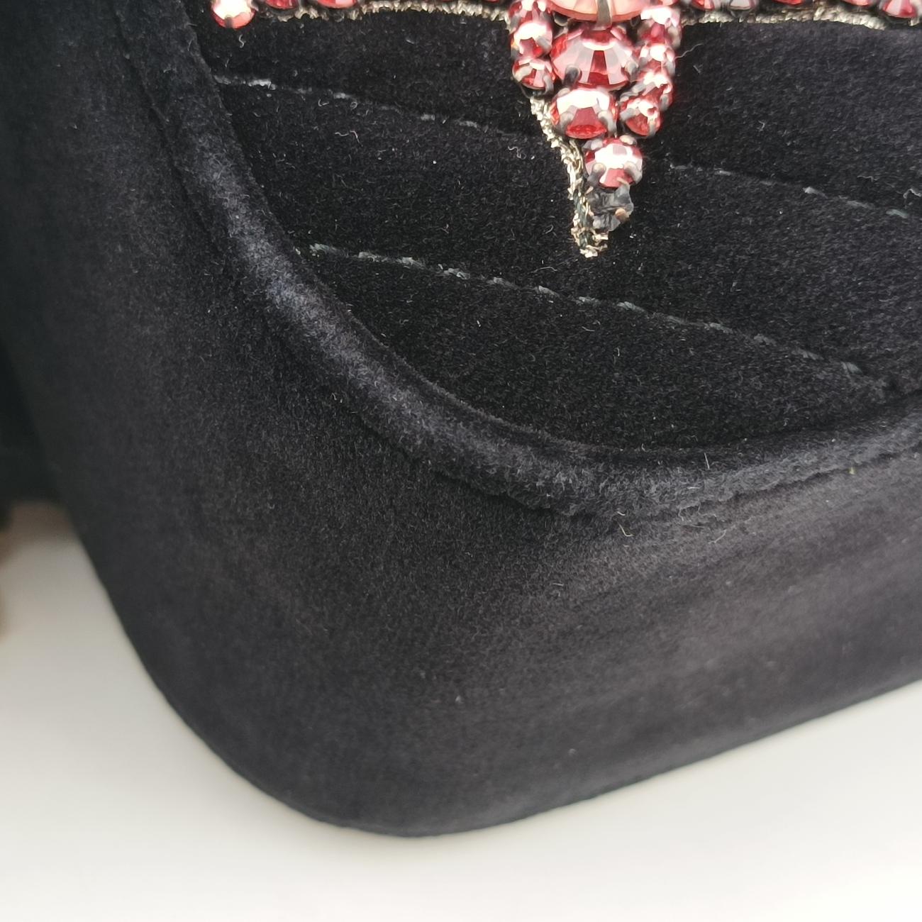 GG Marmont Black×Multicolor velour 447632 E026133117GGマーモント ブラック×マルチカラー ベロア 447632 E026133117