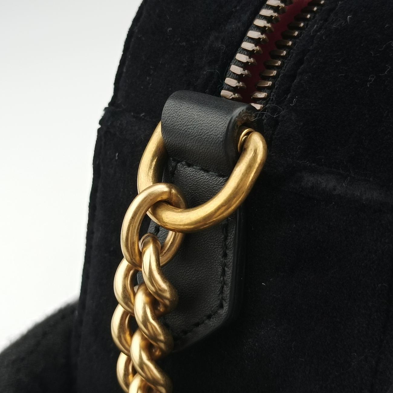 GG Marmont Black×Multicolor velour 447632 E026133117GGマーモント ブラック×マルチカラー ベロア 447632 E026133117