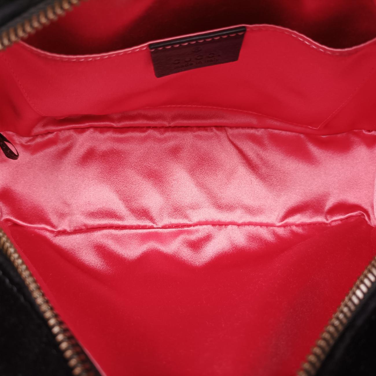 GG Marmont Black×Multicolor velour 447632 E026133117GGマーモント ブラック×マルチカラー ベロア 447632 E026133117