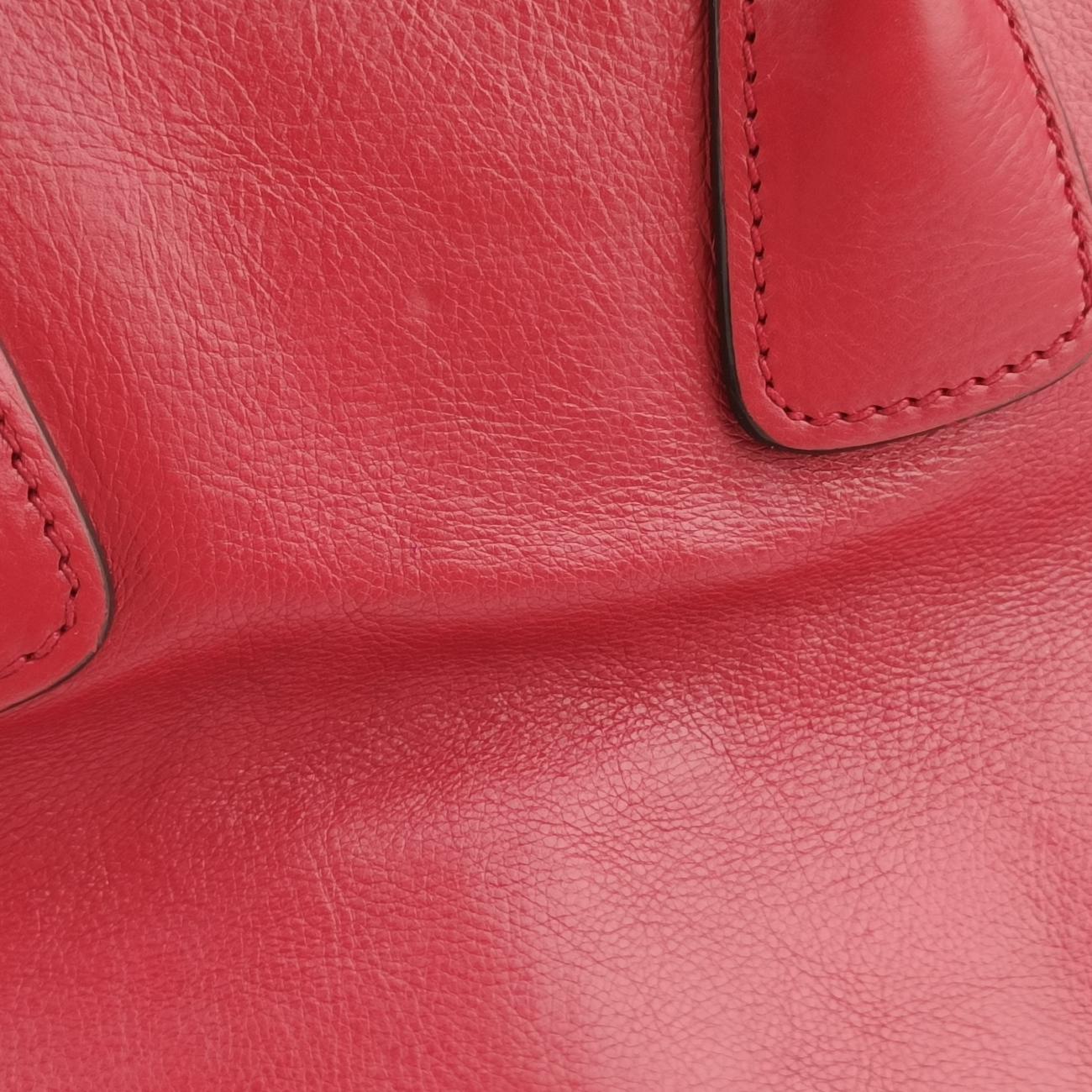 Twin Pocket Winged Tote Red Leather BN2619 180ツイン ポケット ウィング トート レッド レザー BN2619 180