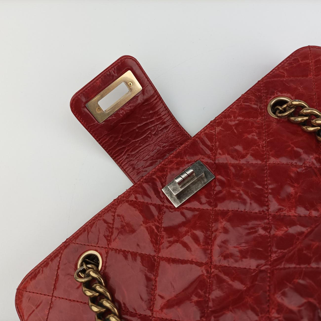 2.55 Matelasse Red Leather A66817 157460522.55 マトラッセ レッド レザー A66817 15746052