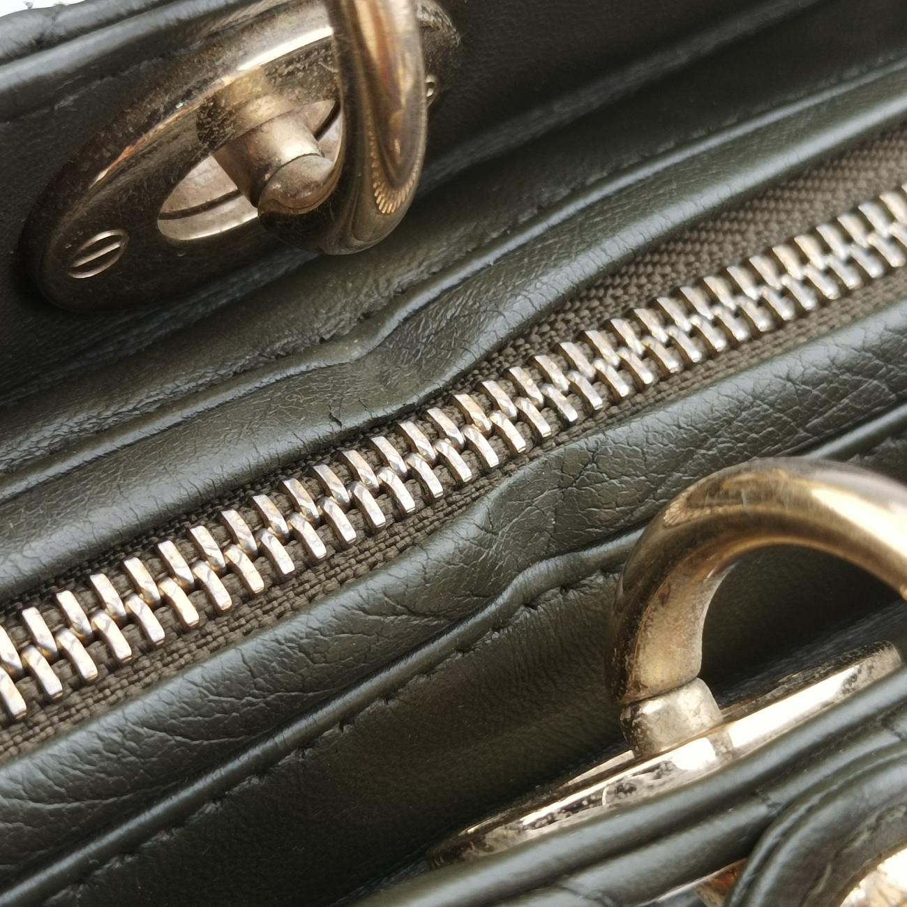 Lady Dior Green lambskin 08-MA-0140レディディオール グリーン ラムスキン 08-MA-0140