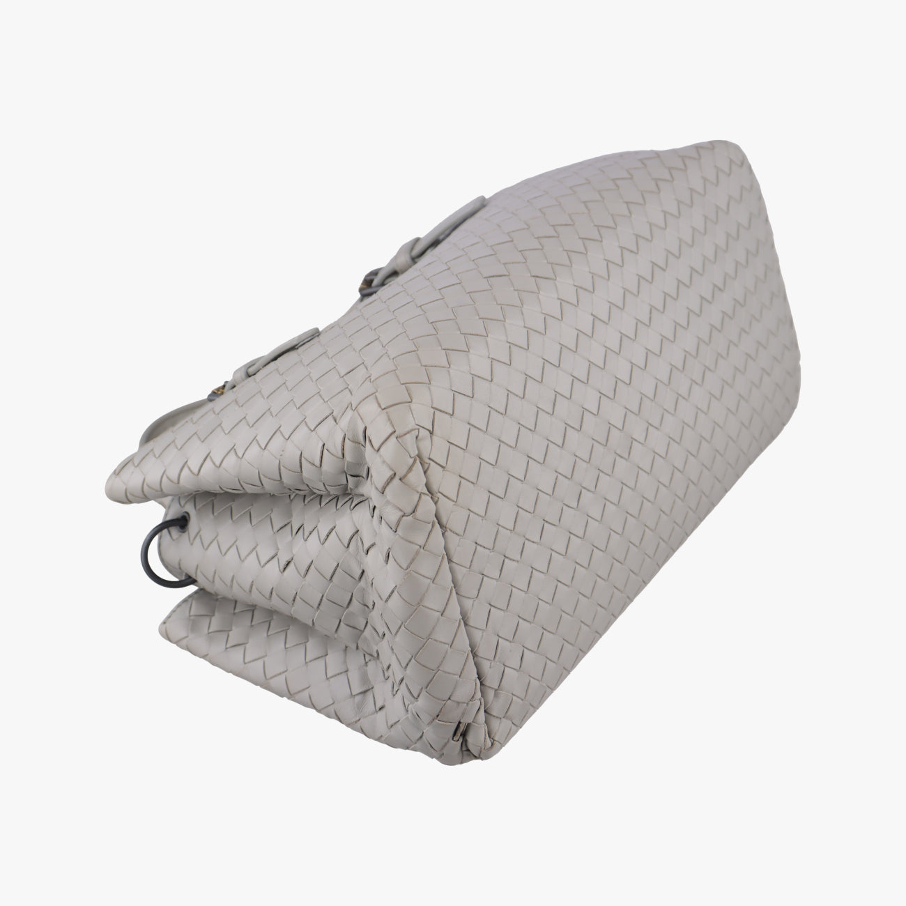 Roma Intrecciato Grey lambskin B07264524Kローマ イントレチャート グレー ラムスキン B07264524K