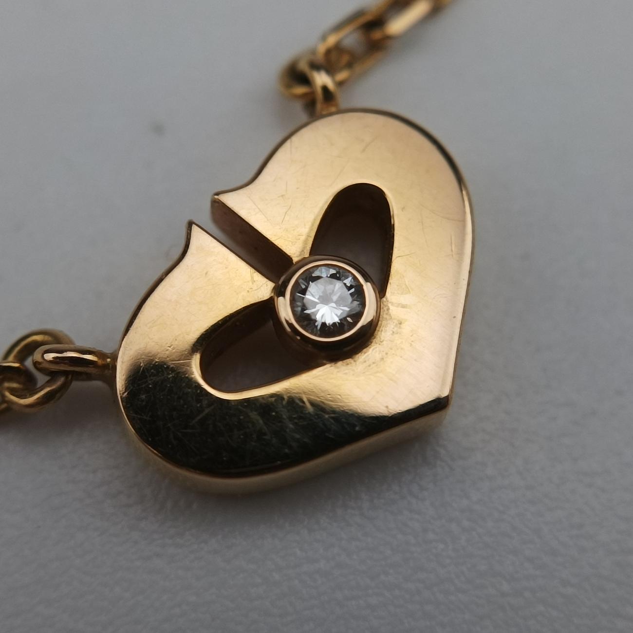 C Heart Golden AU750 B3040400 AFQ796Cハート ゴールド AU750 B3040400 AFQ796