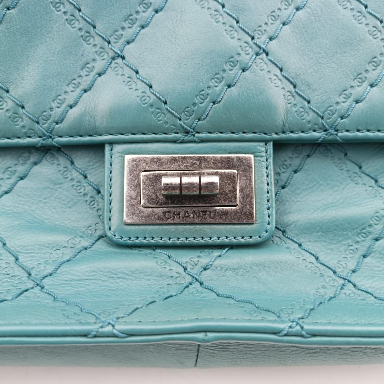 2.55 Matelasse Blue lambskin A66985 161038802.55 マトラッセ ブルー ラムスキン A66985 16103880