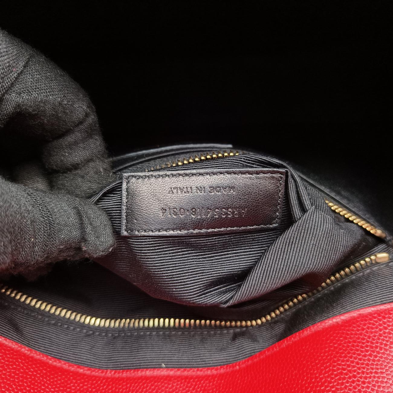 ENVELOPE Red Cavier skin 354118 ARS354118.0314モノグラム レッド キャビアスキン 354118 ARS354118.0314