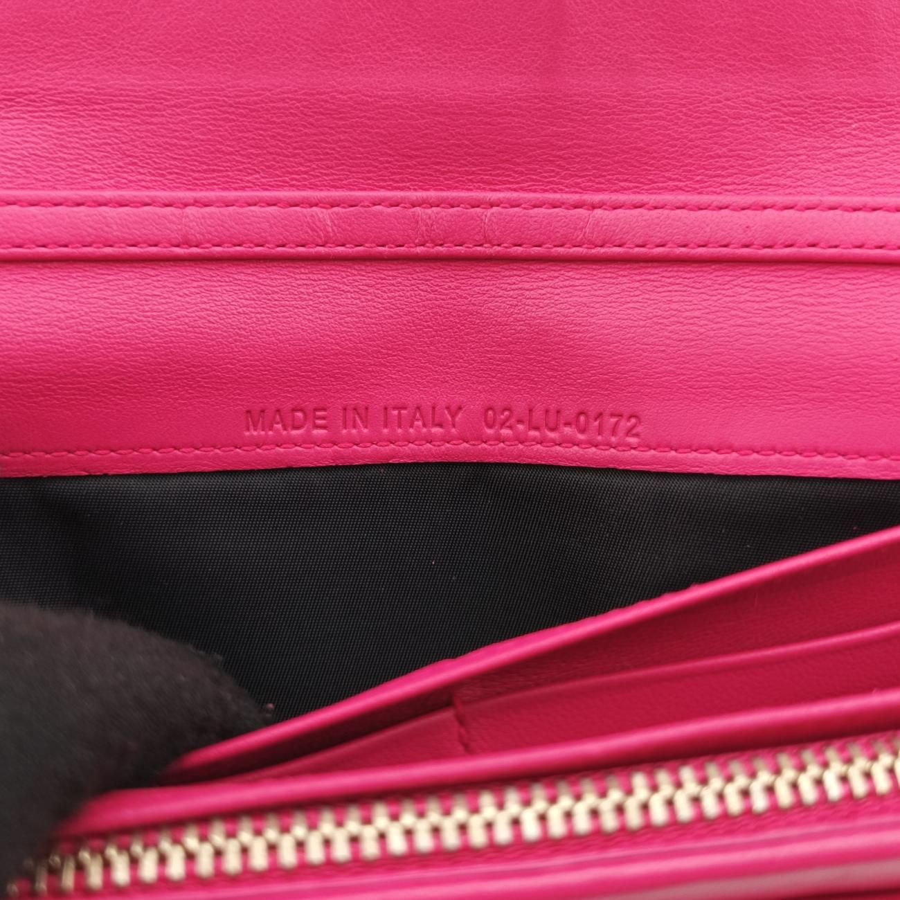 Lady Dior cannage Pink lambskin 02-LU-0172レディディオール カナージュ ピンク ラムスキン 02-LU-0172