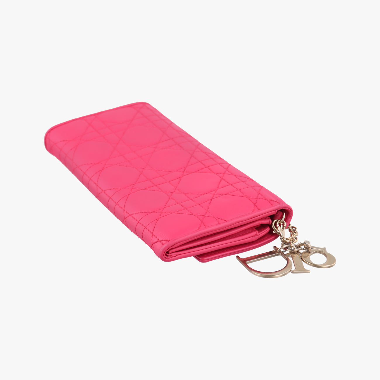 Lady Dior cannage Pink lambskin 02-LU-0172レディディオール カナージュ ピンク ラムスキン 02-LU-0172