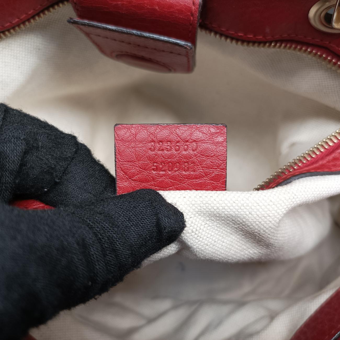 Bamboo Shopper Red Leather 323660 I014465352バンブーショッパー レッド レザー 323660 I014465352