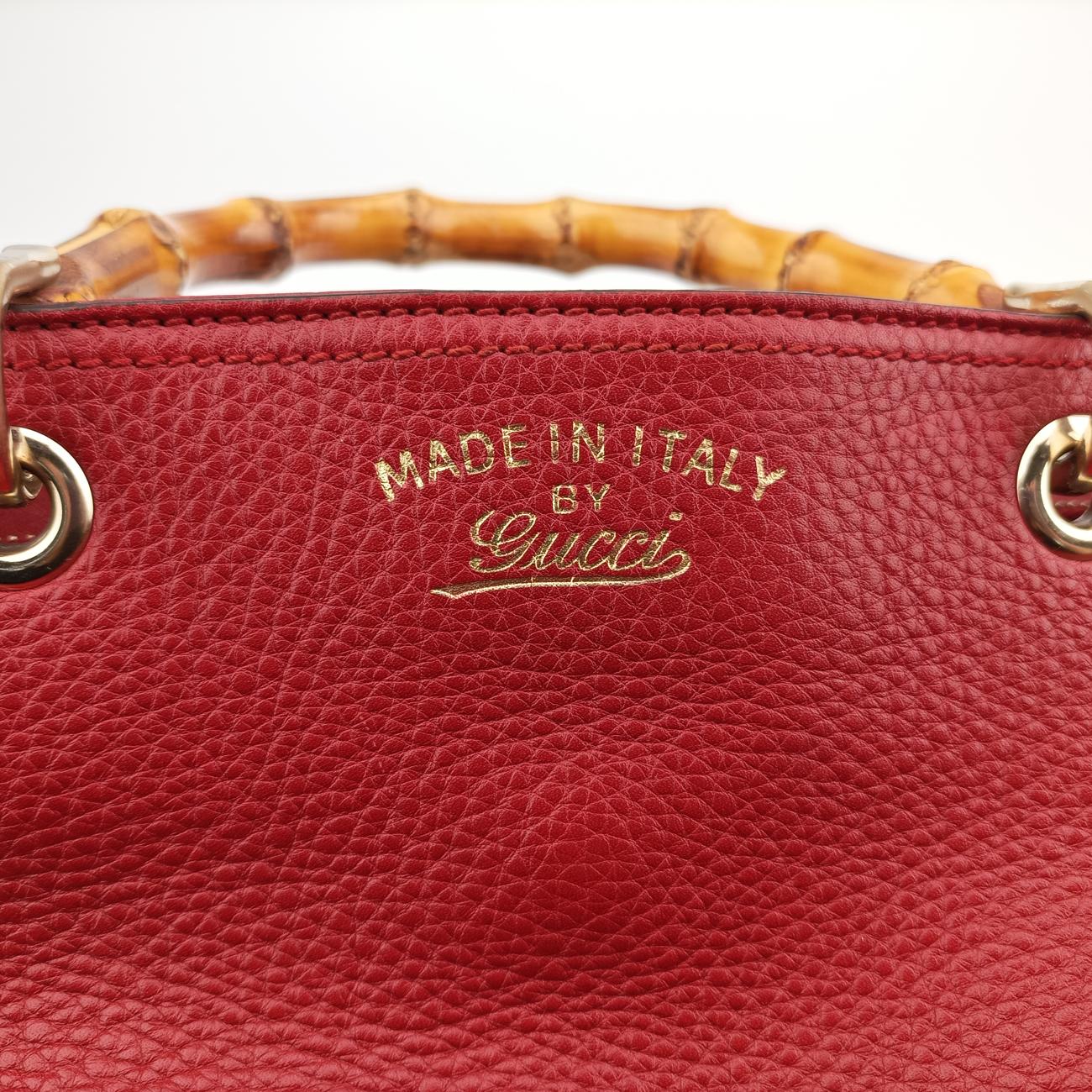 Bamboo Shopper Red Leather 323660 I014465352バンブーショッパー レッド レザー 323660 I014465352