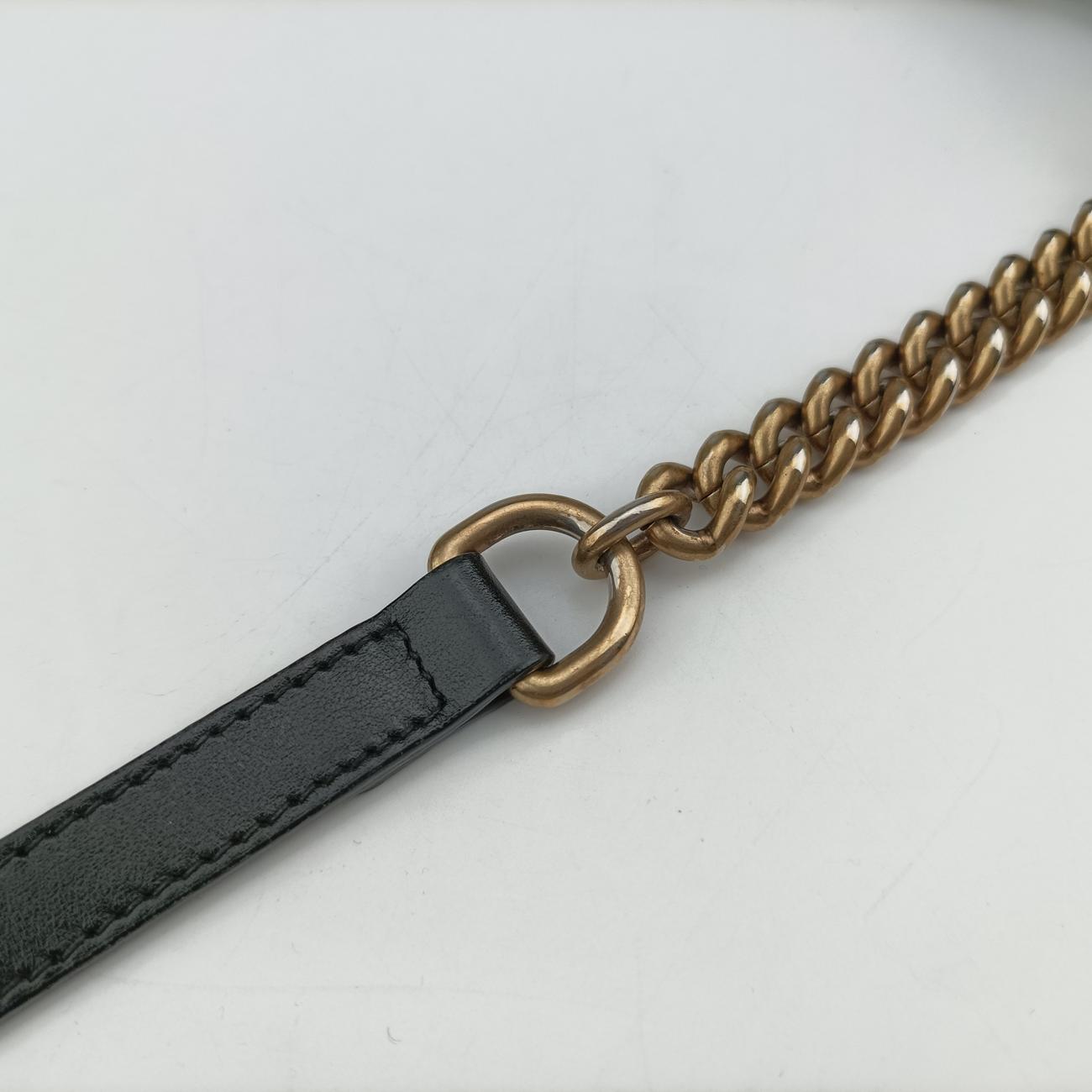 GG Marmont Black Leather 447632 C024512307GGマーモント ブラック レザー 447632 C024512307