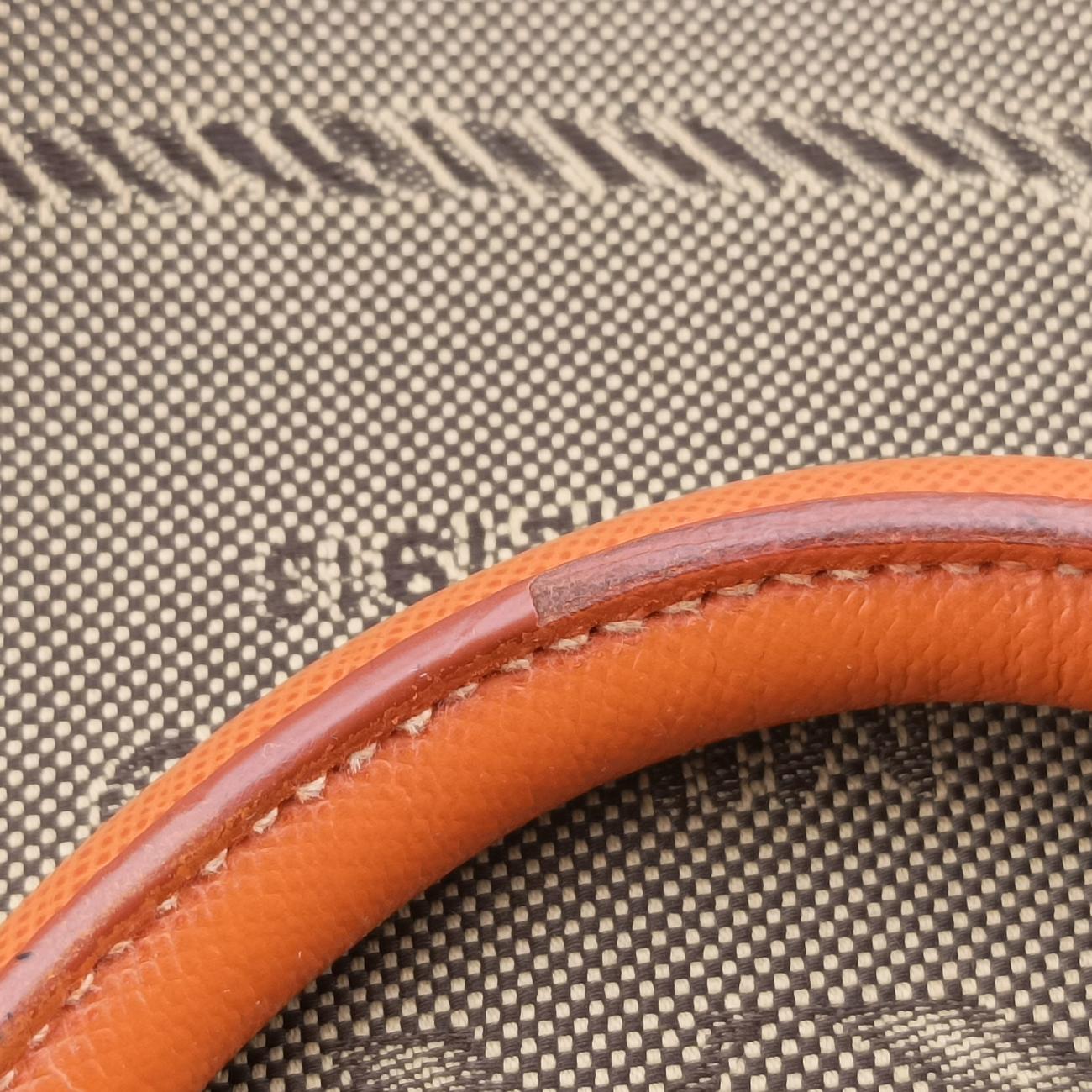 logo jacquard Orange×beige Fabric × SAFFIANO Leather 194ロゴジャガード オレンジ×ベージュ ファブリック×サフィアーノレザー 194
