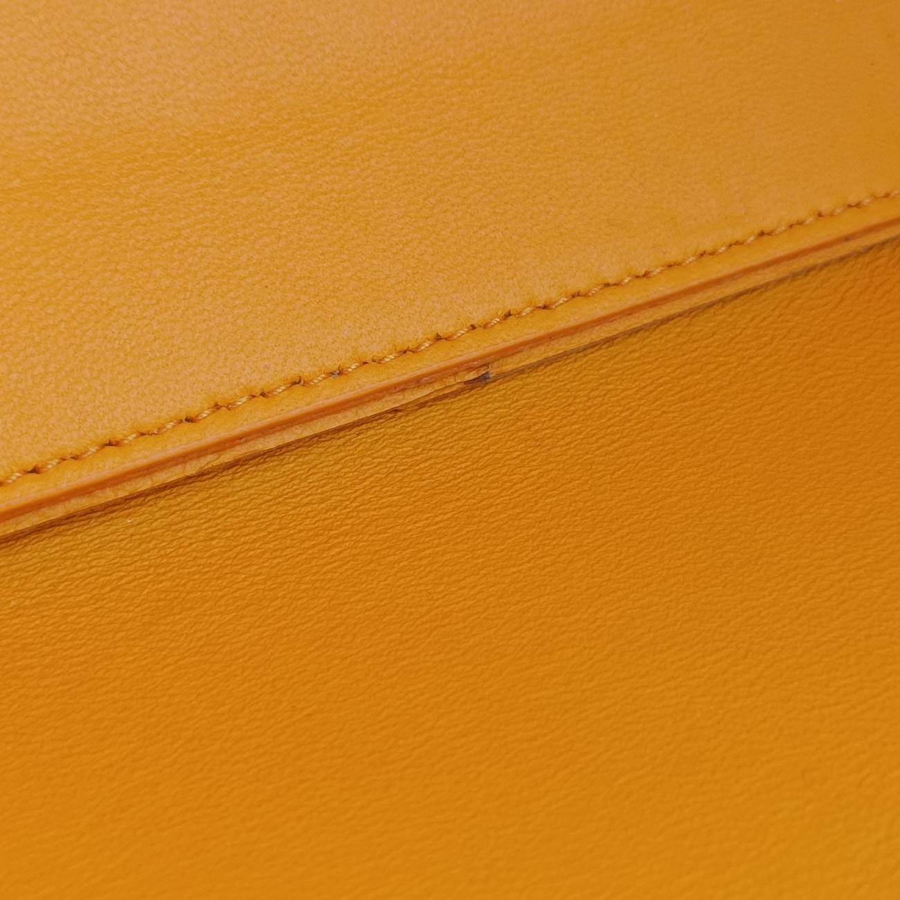 THE ARCO Tote Yellow lambskin B09940971Pスモールザ アルコトート イエロー ラムスキン B09940971P