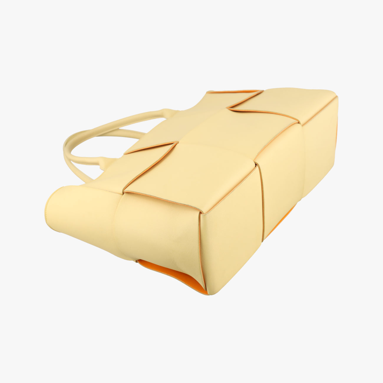 THE ARCO Tote Yellow lambskin B09940971Pスモールザ アルコトート イエロー ラムスキン B09940971P