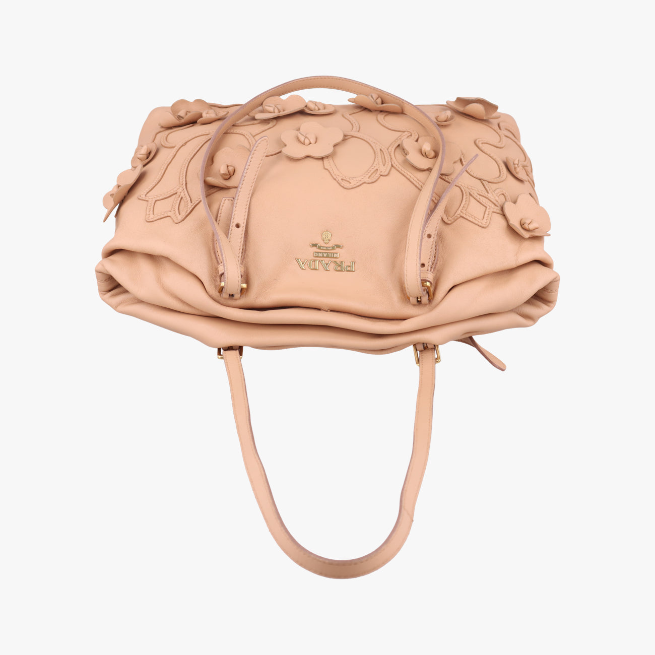 floral embellishments Pink leather 104フローラル エンベリッシュメント ピンク レザー 104