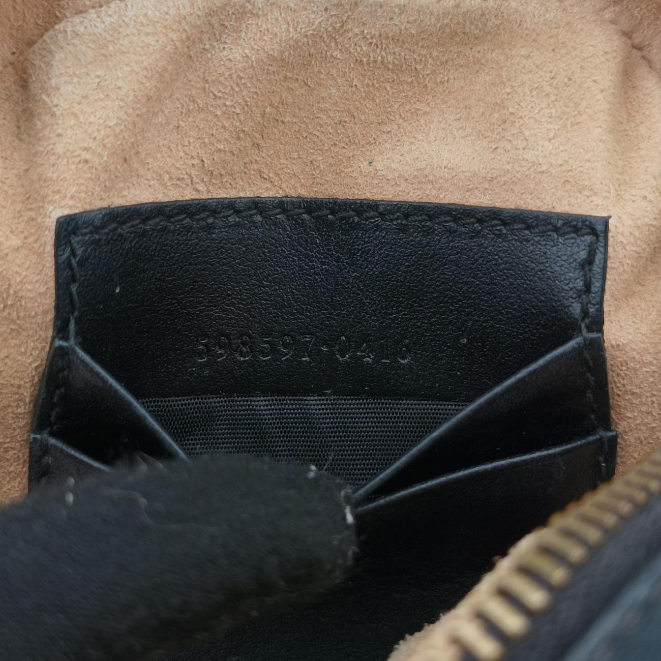 GG Marmont Black Leather 598597 GGマーモント ブラック レザー 598597