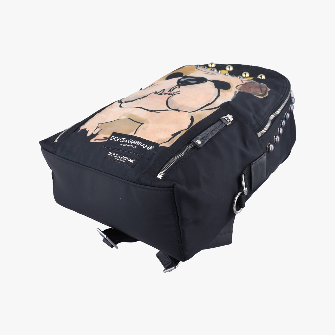 Dog print Black×Multicolour Nylon ドッグプリント ブラック×マルチカラー ナイロン