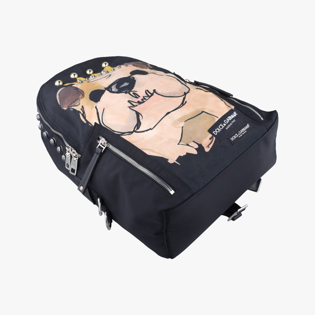 Dog print Black×Multicolour Nylon ドッグプリント ブラック×マルチカラー ナイロン