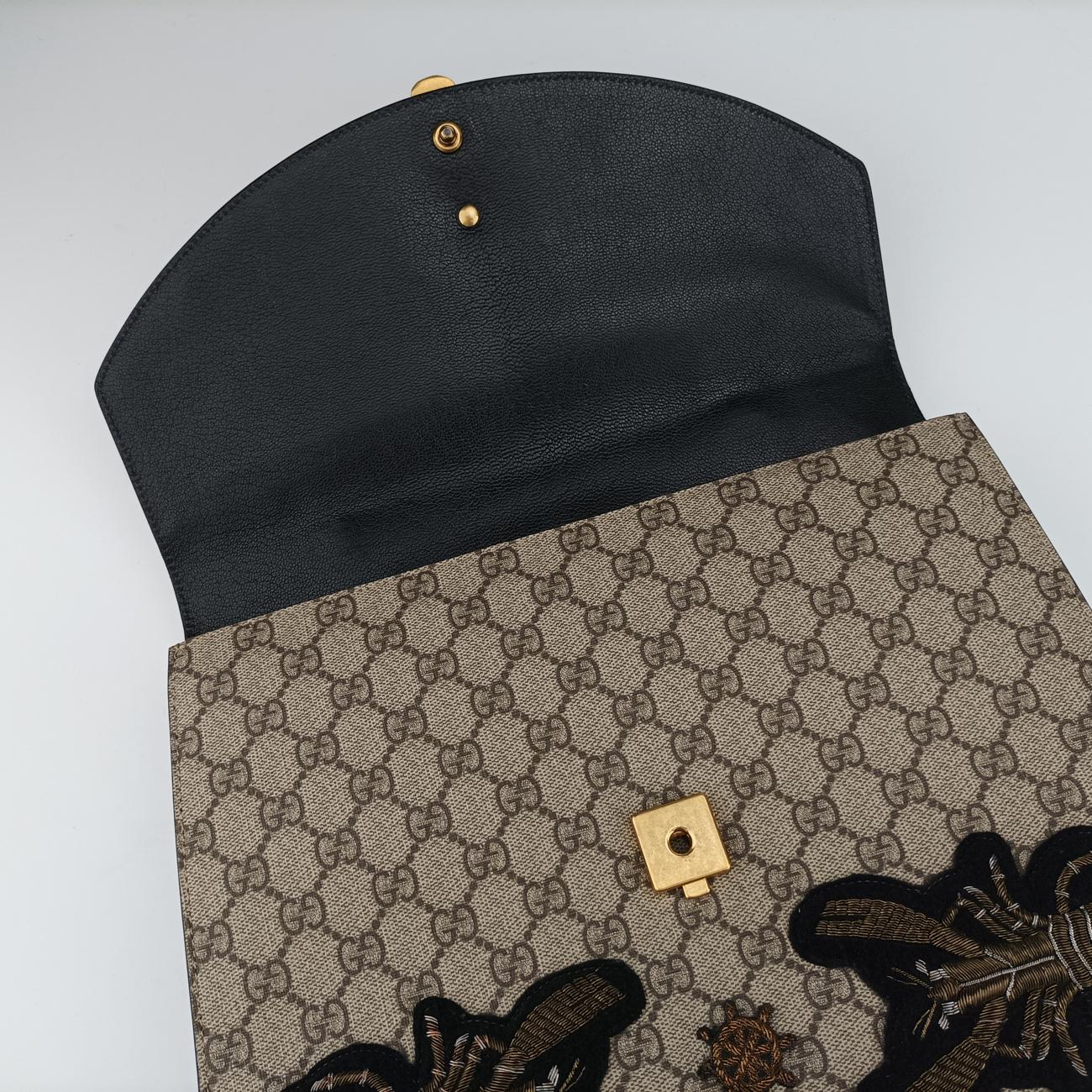 GG Supreme Fox Beige×Multicolour PVC coated canvas x leather 466432 I021575075GG スプリームフォックス ベージュ×マルチカラー PVCコーティングキャンバス×レザー 466432 I021575075