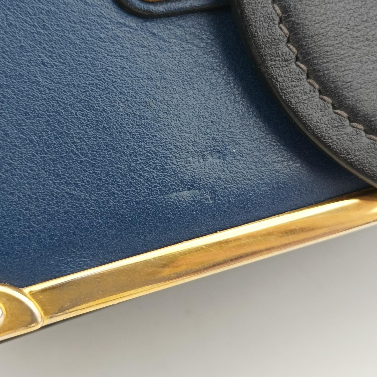 Cahier Blue×Black Leather 1BD045 25カイエ ブルー×ブラック レザー 1BD045 25