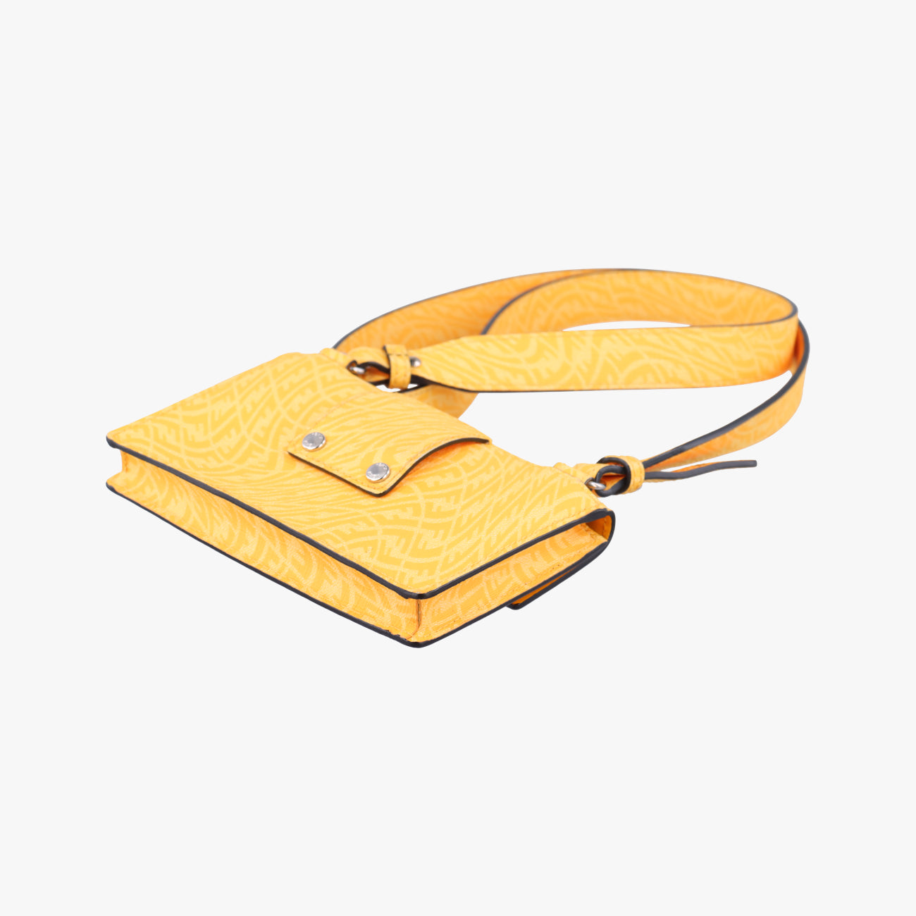 FF Logo Baguette slim Yellow Leather 7M0295 7M0295 AFSM 218-0501バゲット スリム イエロー レザー 7M0295 7M0295 AFSM 218-0501