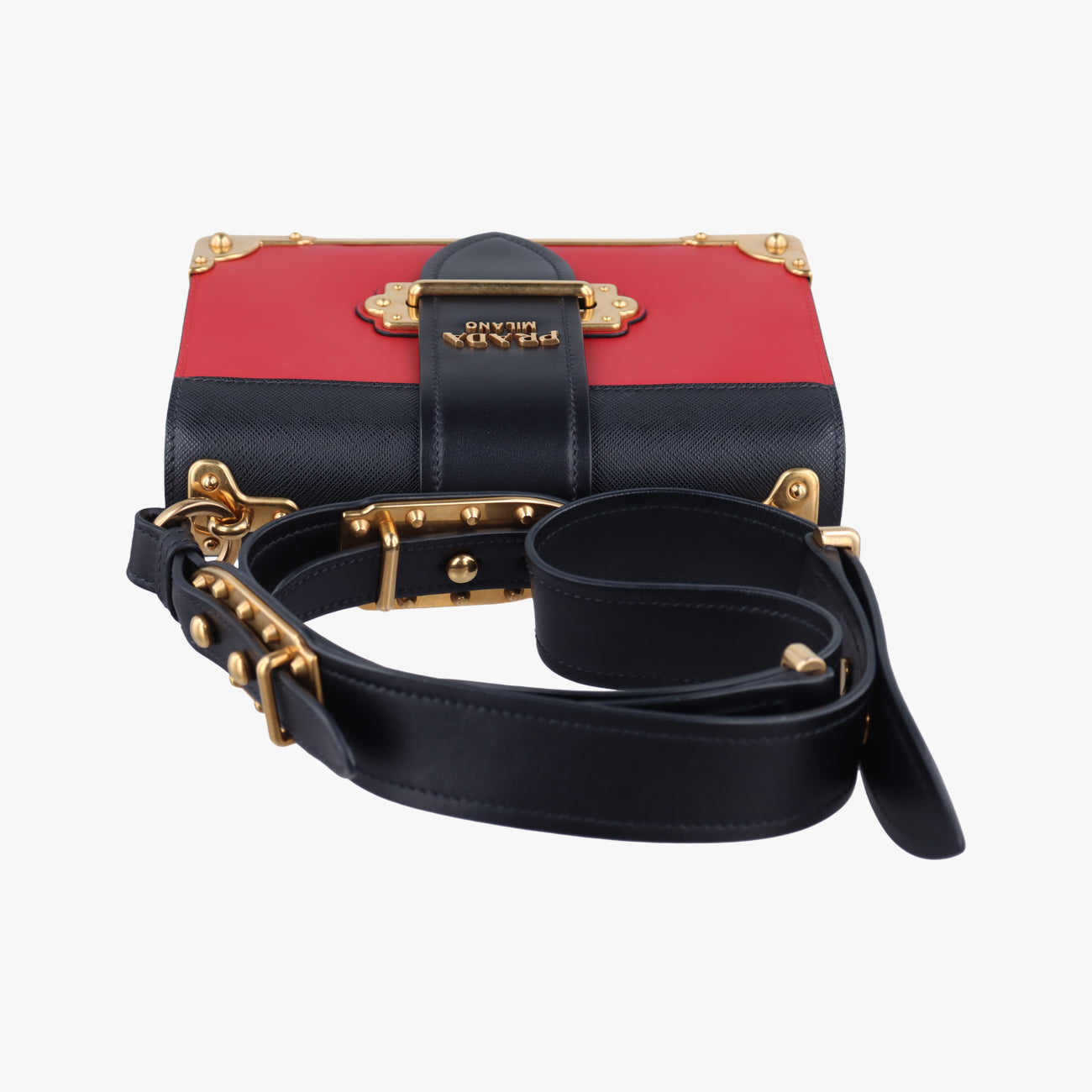 Cahier Red×black Leather 1BD045 25カイエ レッド×ブラック レザー 1BD045 25