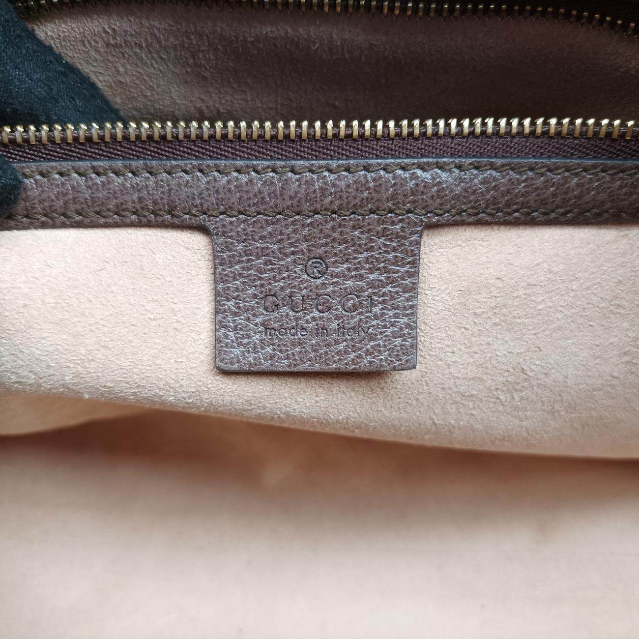 Ophidia GG Small Brown PVC coated canvas 524532 A025022316オフィディア GG スモール ブラウン PVCコーティングキャンバス 524532 A025022316