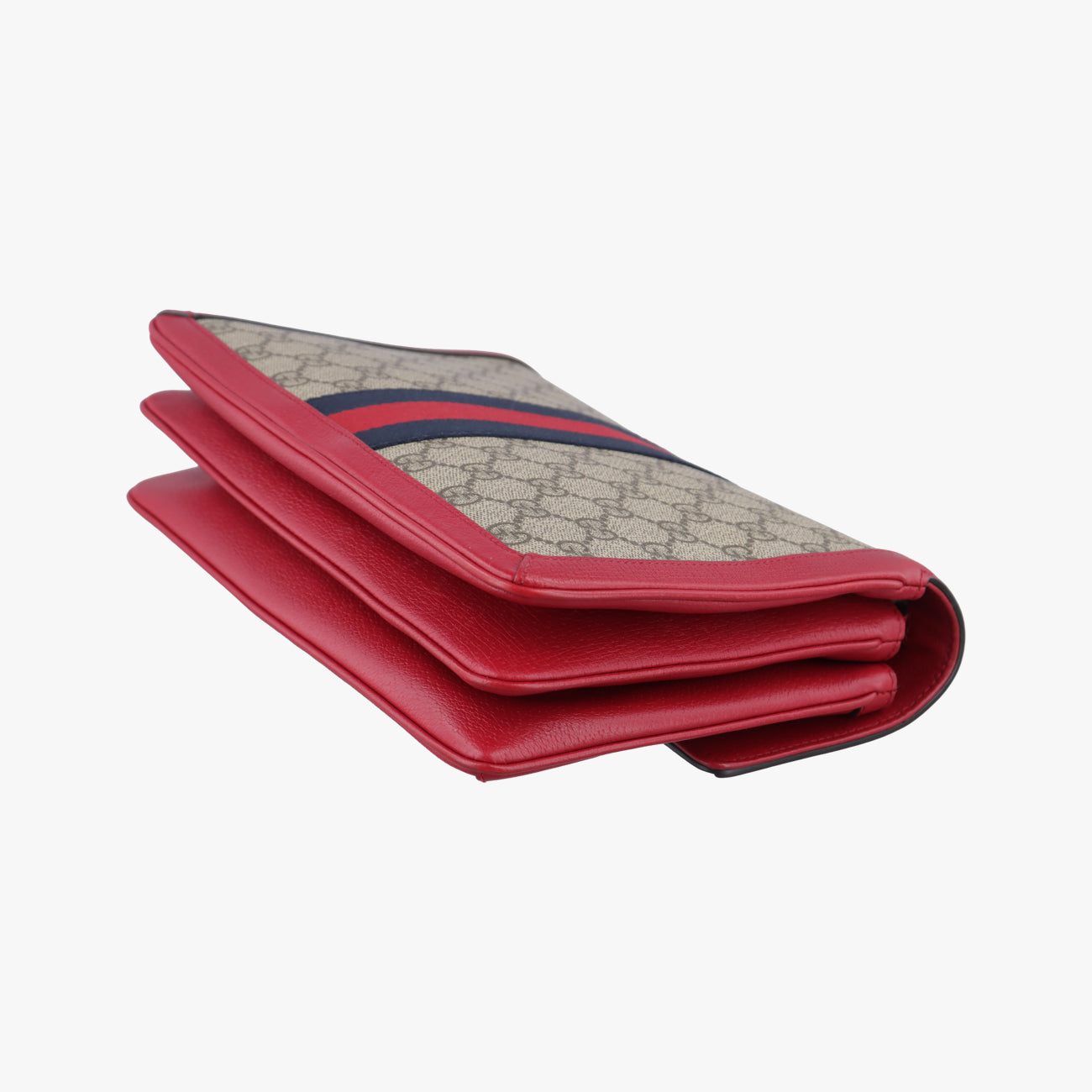 Queen Margaret Beige×Red×Multicolour PVC coated canvas×Leather 524356 I024818155クイーン マーガレット ベージュ×レッド×マルチカラー PVCコーティングキャンバス×レザー 524356 I024818155