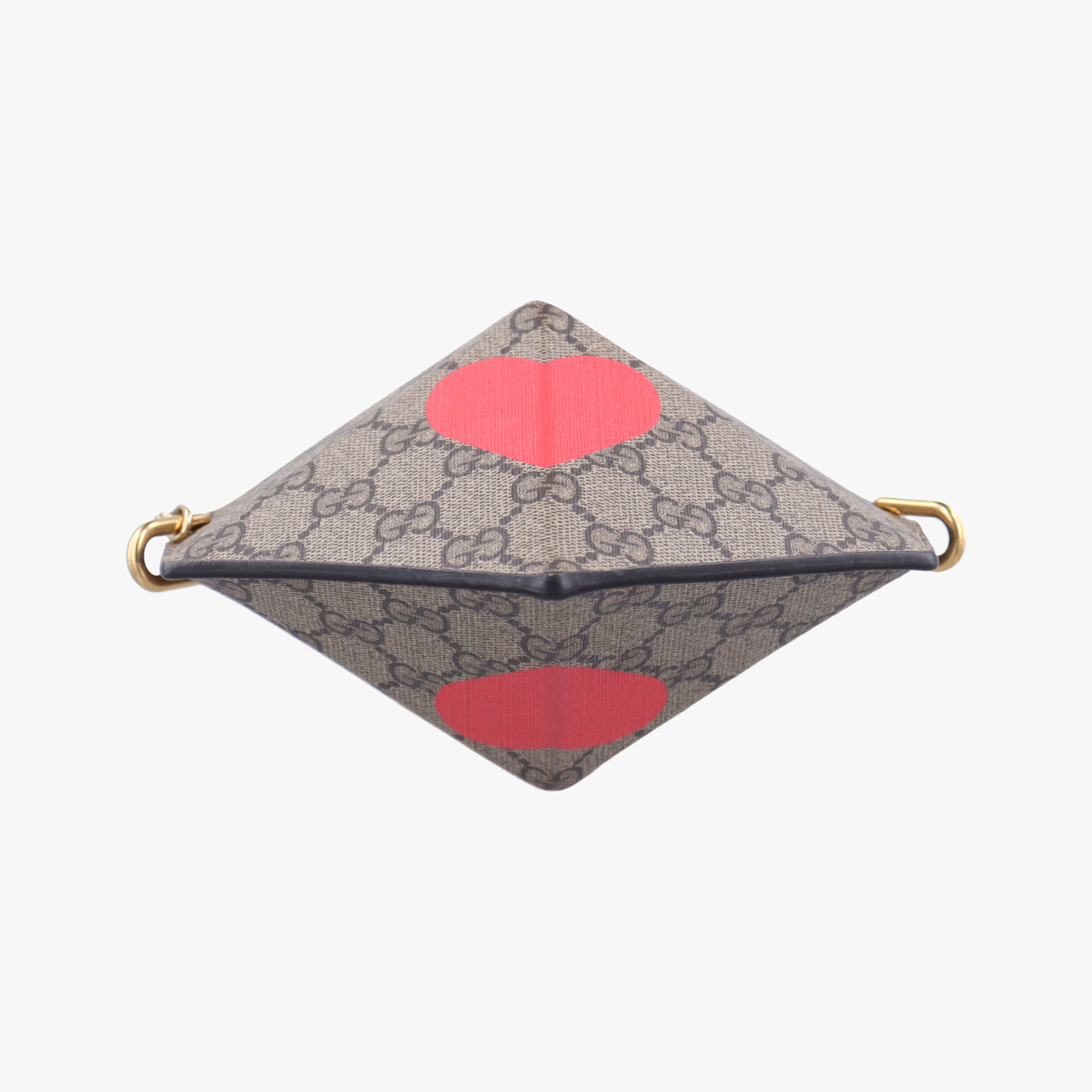 heart Brown×Red PVC coated canvas 678131 G036832647ハート ブラウン×レッド PVCコーティングキャンバス 678131 G036832647