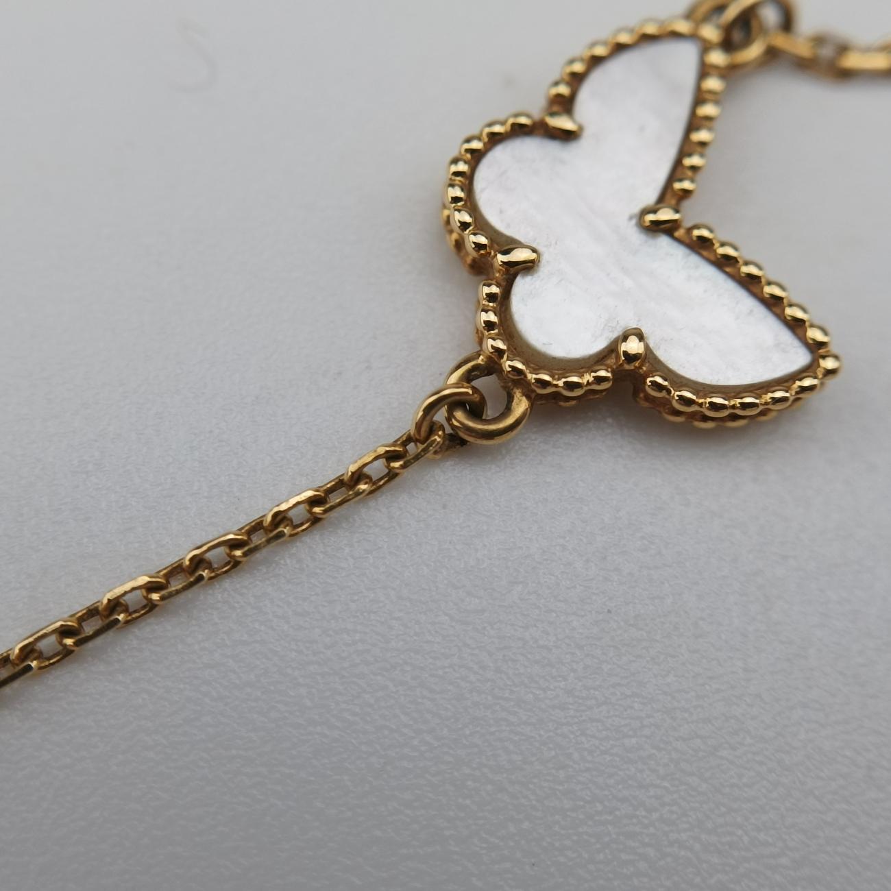 Sweet Alhambra Papillon White×golden AU750 ARF69000 BL 179410スウィートアルハンブラ パピヨン ホワイト×ゴールド AU750 ARF69000 BL 179410